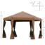 Pavillon de jardin hexagonal Outsunny