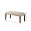 Banc rembourré en similicuir Lativia