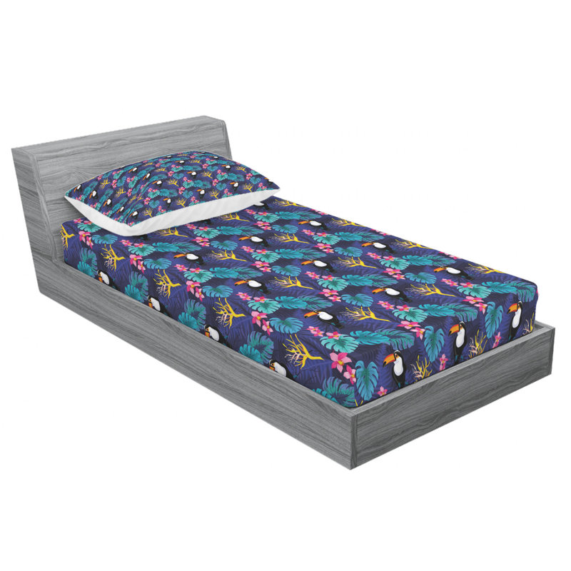Ensemble de draps Aloha, Ensemble de draps pour lit simple TG avec drap-hou