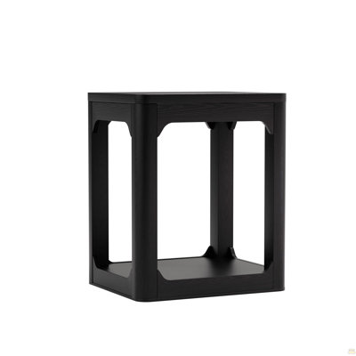 Ensemble de table basse de salon 3 pièces, table basse et table d'appoint de style moderne, avec beaucoup d'espace de rangement et des bords arrondis lisses. Idéal pour les salons, les chambres à coucher, les bureaux et plus encore. Noir