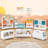 RiverRidge Kids Catch-All Cubby Storage Organizer Bench with Toy Storage Shelves and Cushioned Seat for Reading Nook and Playroom Toy Storage - White
