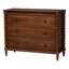 Ensemble de chambre à coucher Dametra 5 pièces avec tables de chevet à 2 tiroirs, format Queen, brun noyer-1708915444-1708915446