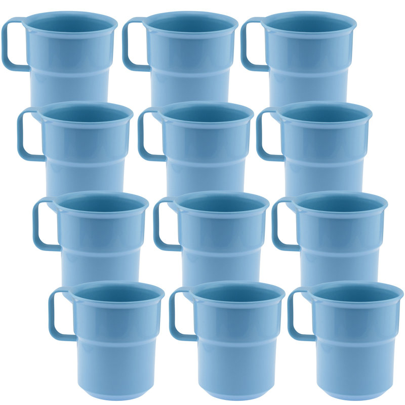 Tasse à café incassable, Bleu, 12
