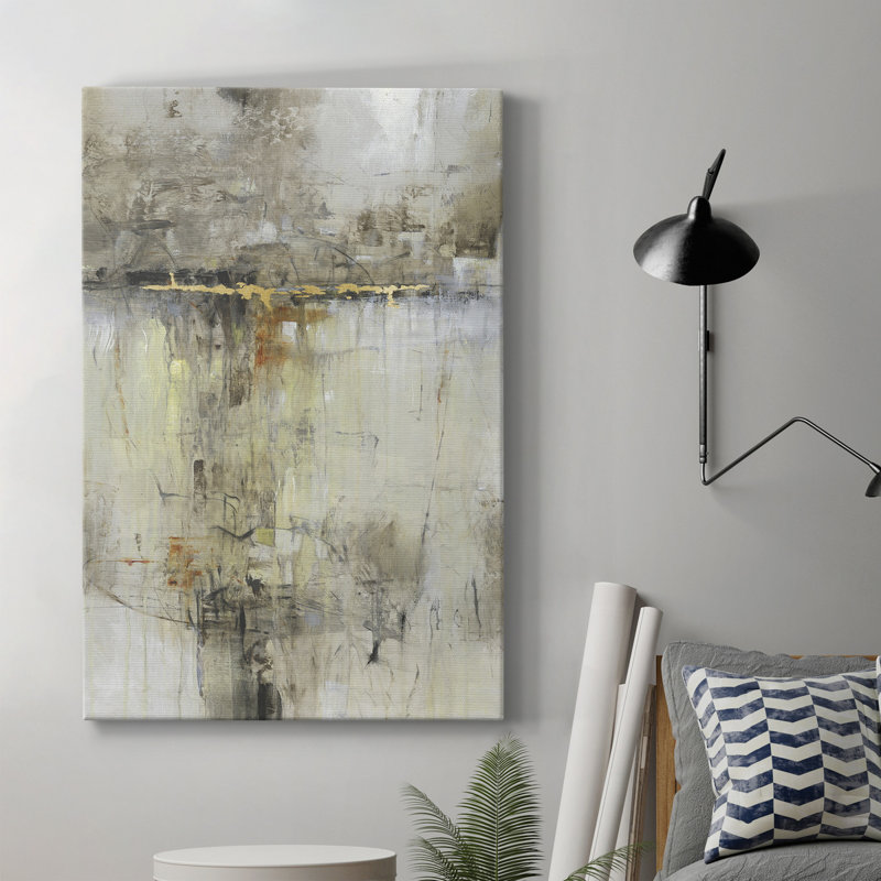 Cross Over II - peinture sur toile tendue, H 36 po x l 24 po x P 1 po