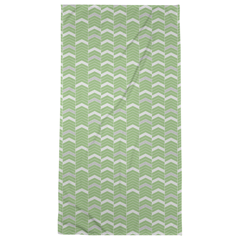 Stephenie Beach Towel, Green/Gray
