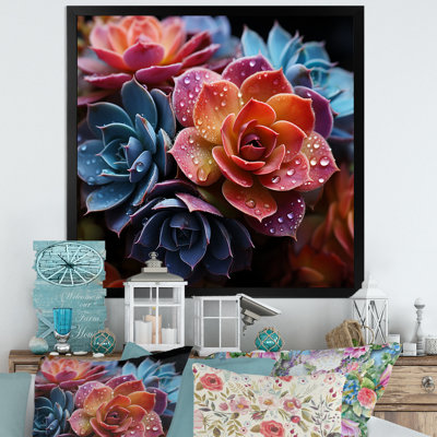 "Colorful Succulents Come Alive", reproduction d'art sur toile