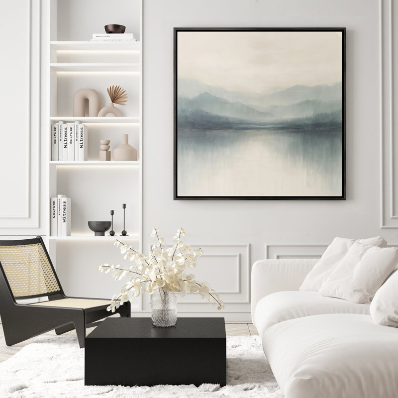 Art mural encadré, rétro, antique et classique pour chambre à coucher - 16 po x 16 po, H 16 po x l 16 po, Noir