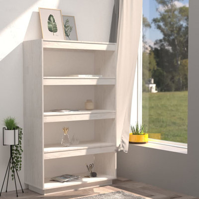 Goshgar 135cm H Solid Wood Etagere Bookcase