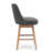 Swivel Upholstered Counter Stool with Solid Wood Frame-93524414
