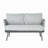 Steel Loveseat And Table-2083894307-2083894318