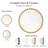 Marlowe Gold 36" Dia. Round Beaded Wall Mirror with Iron Metal Frame-1779537560-1795784211