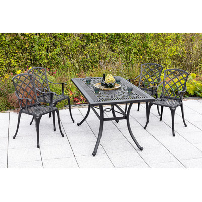 Longford 4 - Person Patio Dining Set with Rectangular Table