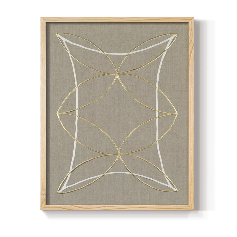 Hyperbola II Framed Print - Solid Wood, 15" H x 12" W