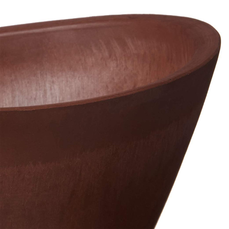 Edgewater Pot Planter, 9" H x 16" W x 12" D, Terra Cotta