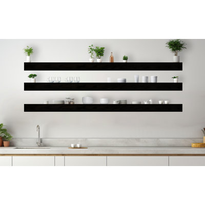 3 Piece Oak Floating Shelf