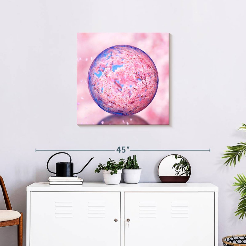 Harnek Sakura Crystal Orb, 24" H x 24" W