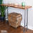 48 In. x 16 In. X 1.25 In. Live Edge Solid Console Table Wood Top-59080670