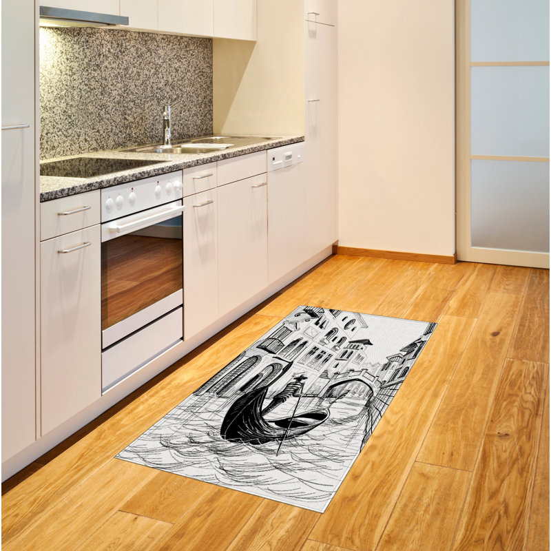 Sketchy High Density Long Fiber Poly Threads Decorative Area Rug Carpet, Rectangle 2'7" x 5'
