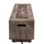 Foyer rectangulaire rectangulaire en bois brun de 48 000 po, sans assemblage requis