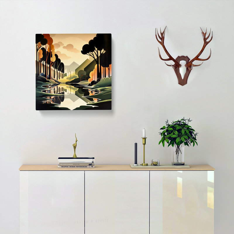 Modern Wall Art - Wrapped Canvas, 50cm H x 50cm W x 3cm D