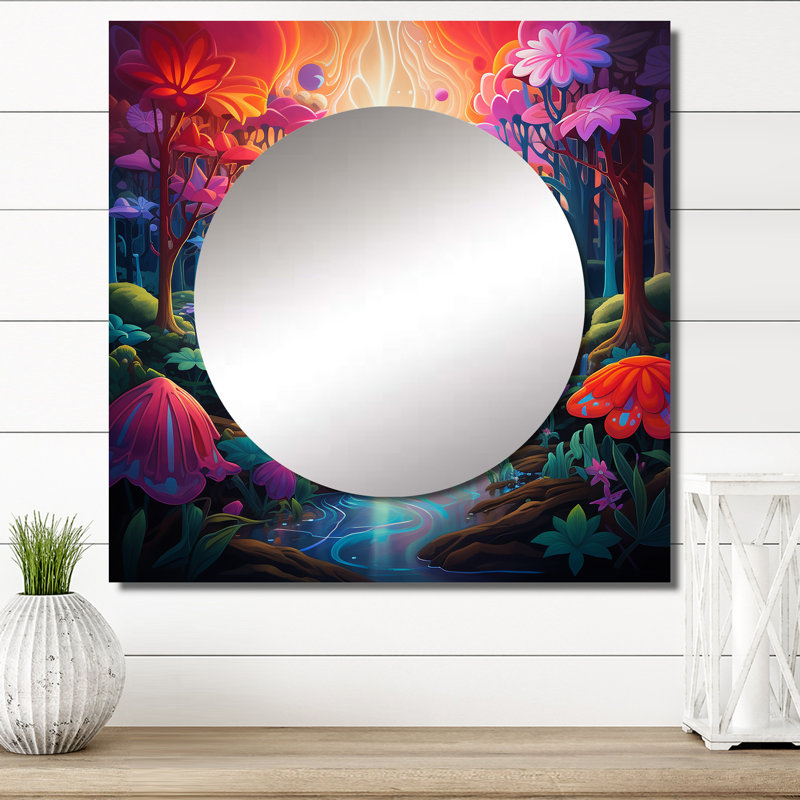 Décoration murale pour miroir divin de rêve Divine Dreams, 23 po x 23 po