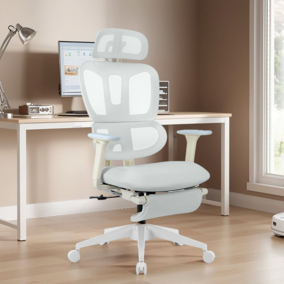 Milhollen Ergonomic Mesh Office Chair for Home and Office,Swivel Adjustable Desk Chair Latitude Run® Upholstery 