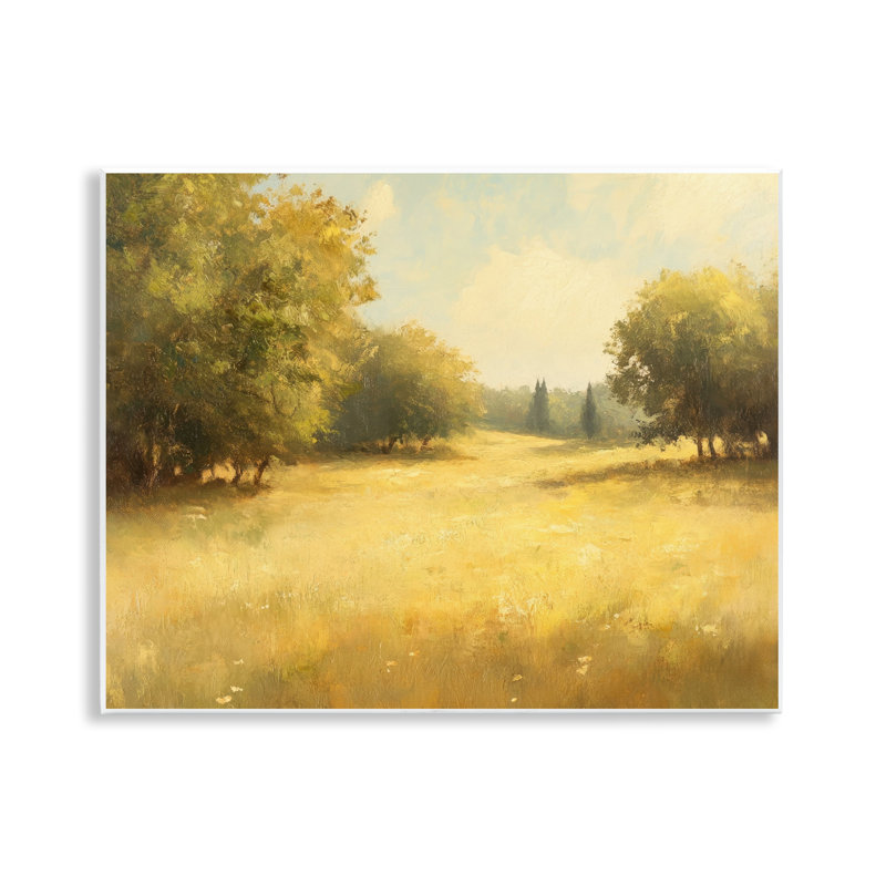 Plaque murale nature campagne apaisante, design par Petal Prints Design