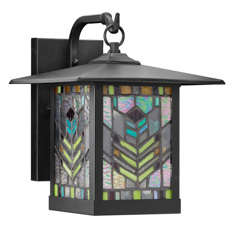 Broughshane Black 1 - Bulb 11.75"H Outdoor Wall Lantern
