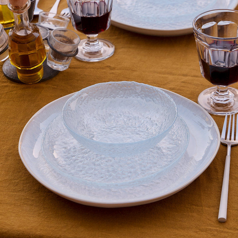 Brisa Glass Cereal Bowls, Clear