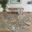 Tapis écume de mer et moka à motif floral Kasturi-1026834798