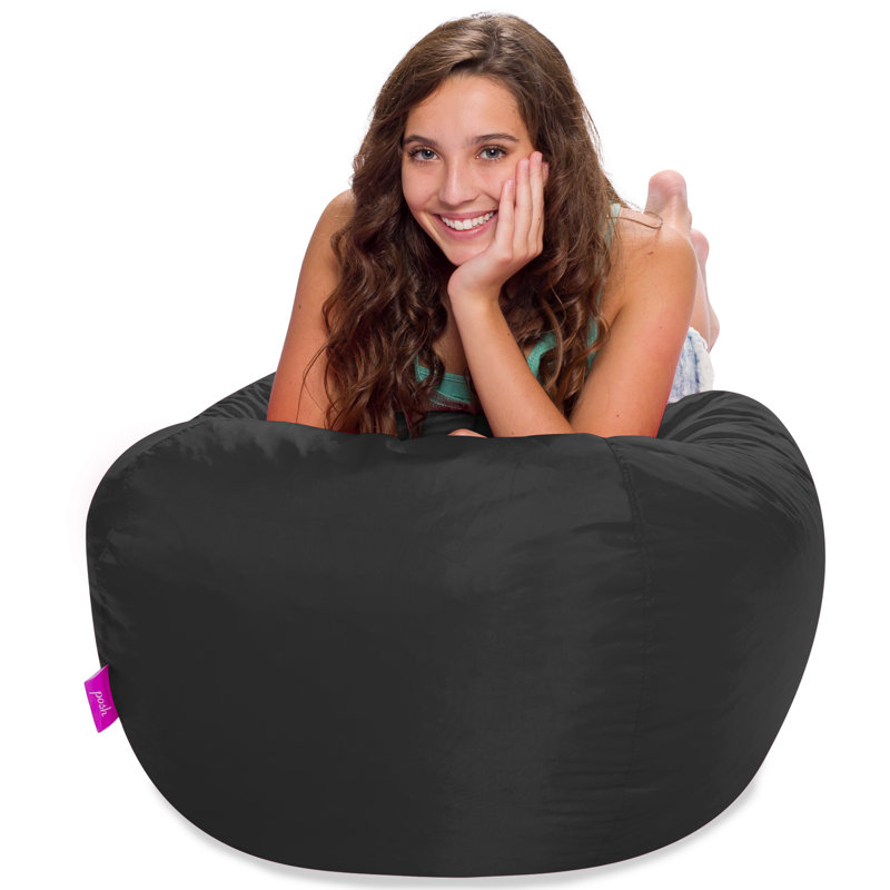 Bean Bag Chair Round Structured Seat for Toddlers and Kids, Comfy Chair for Gaming, Reading, and Watching TV, 100in Round Classic Chair, Multiple Colors and Fabrics