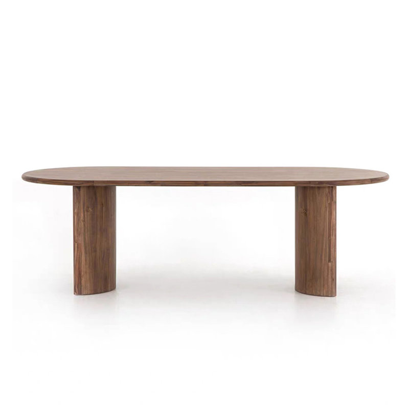 Ancient style solid wood dining table, 29.5"H x 62.9"L x 31.4"W