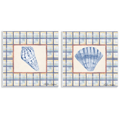 Ensemble de 2 plaques murales Sea Treasures Over, par Lee Ann Sanders