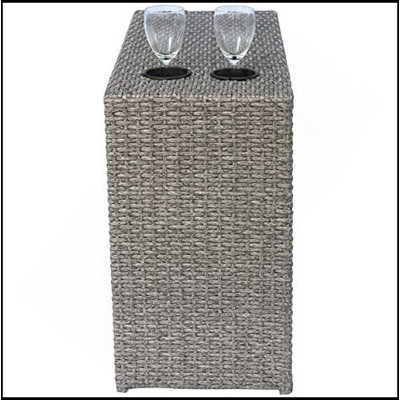 Shick Fully Assembled Outdoor Side Table With Weather-Resistant Design And Low-Maintenance Surface For Patio, Garden, Or Balcony