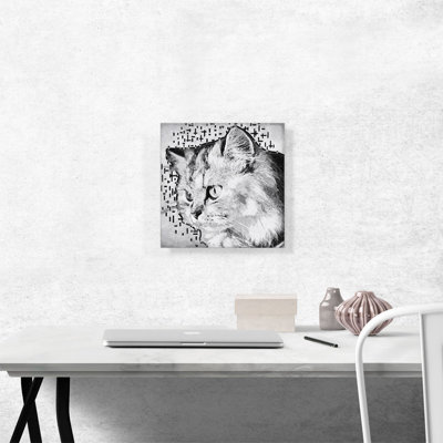 «Persian Cat Breed White», reproduction sur toile tendue