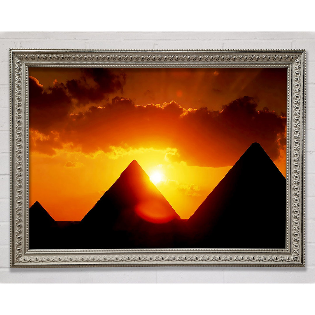 Pyramide Sonnenaufgang - Einzelner Bilderrahmen Druck