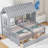 Jindalee Solid Wood Shared Twin Storage Bed-800780084