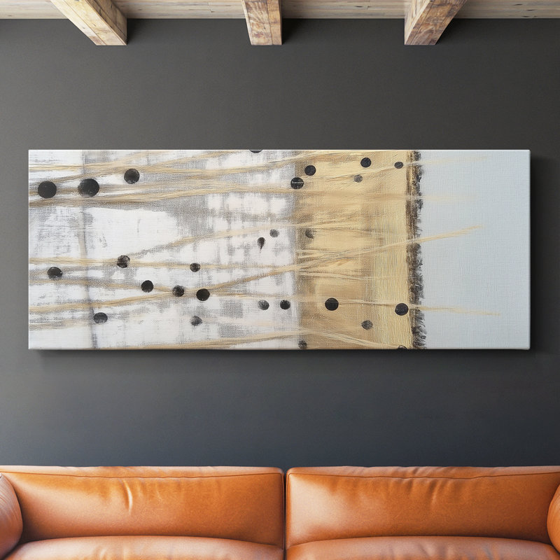 Toile tendue avec châssis abstrait # 9