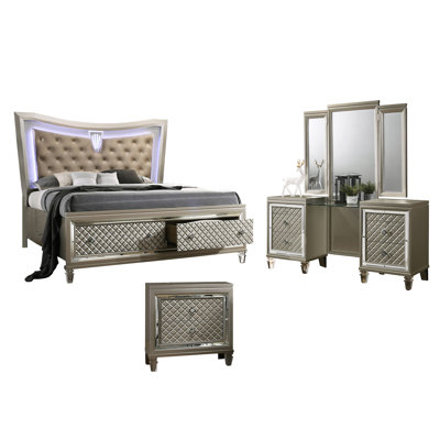 Osiris Upholstered Standard 3 Piece Bedroom Set