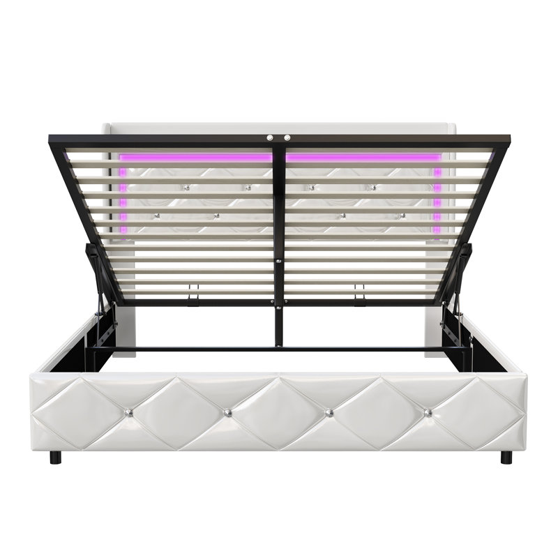 Upholstered Ottoman Storage Bed, European Double (140 x 200 cm)