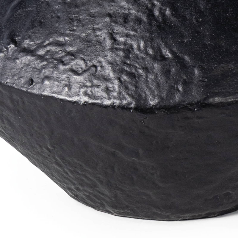 Poe 6" x 12" Textured Metal Artisanal Decorative Vase