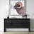 Uttermost Williams Black 4 Door Cabinet