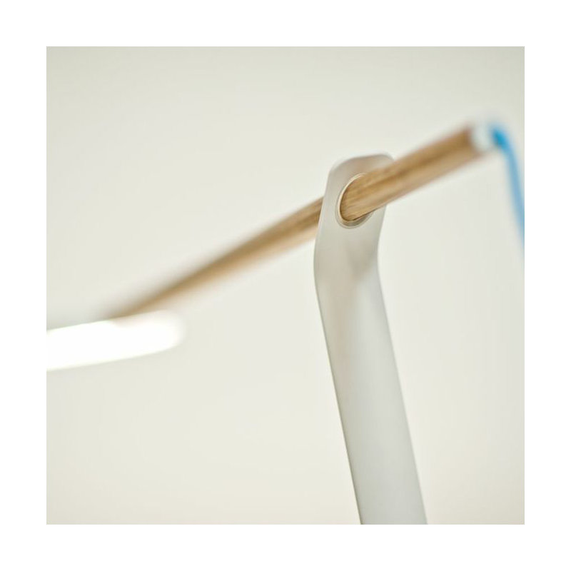 Gravy Desk Lamp, Olied Walnut/Matte White