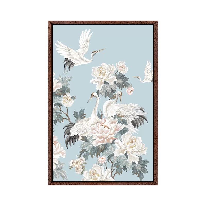 Pure Beauty II by Eva Watts - Painting on Canvas, Classic Brown Wood Framed, 101.6cm H x 66.04cm W x 3.81cm D