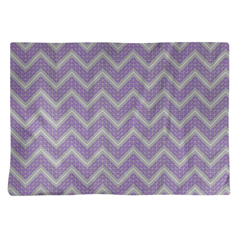 Récapitulatif de coton 18 po à la main classic Stephenie, Mauve / gris foncé, Polyester