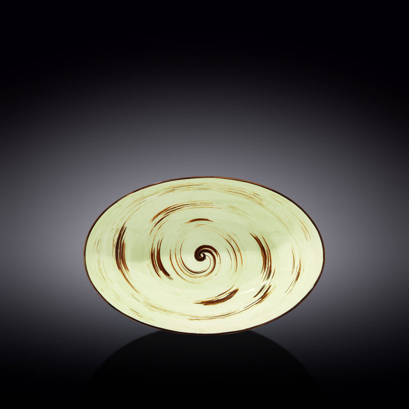 Wilmax Wilmax Colourboom China Porcelain Oval Bowl 30 X 19.5 X 7 Cm, Pistachio