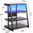 4-Tier AV Media Stand With Outlets, Media Console With LED Lights-1092243859