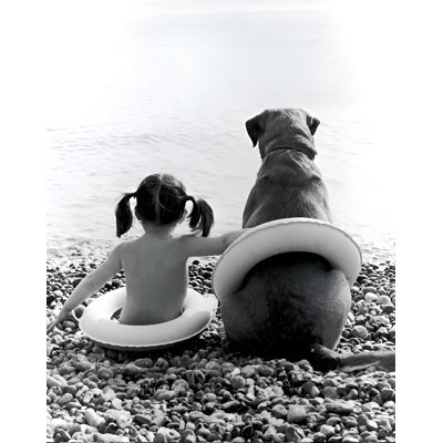 " Girl With Dog Cute Friendship "