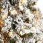 Sapin de Noël floqué avec lumières DEL-1816226954