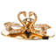 Figurine d’horloge de table figurine-plateau swans Naughton
